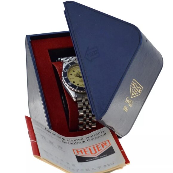 Midsize 32mm Heuer Pre-Tag Luminous 1000 Series SS Watch! Ref: 980.115N w/ B+P! - Picture 12 of 14